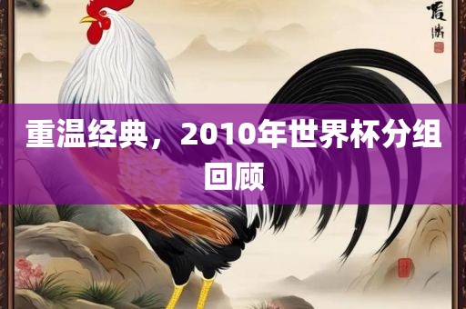 重温经典，2010年世界杯分组回顾