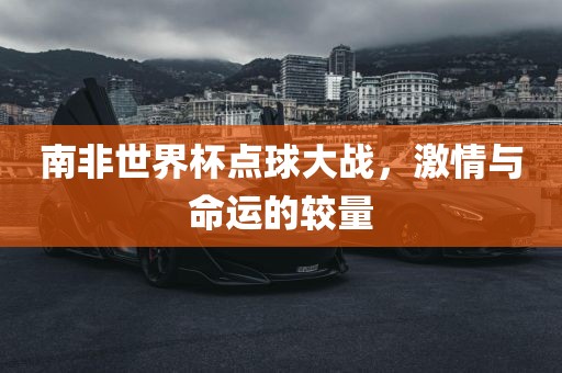 南非世界杯点球大战，激情与命运的较量