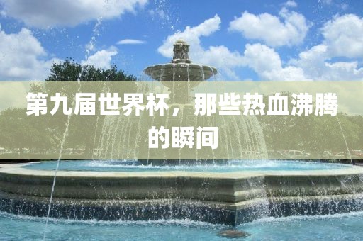 第九届世界杯，那些热血沸腾的瞬间吉安市靖泰电力工程有限公司