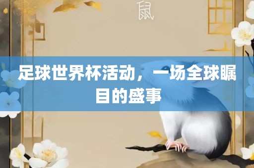 足球世界杯活动，一场全球瞩目的盛事