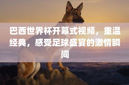 巴西世界杯开幕式视频，重温经吉安市靖泰电力工程有限公司典，感受足球盛宴的激情瞬间