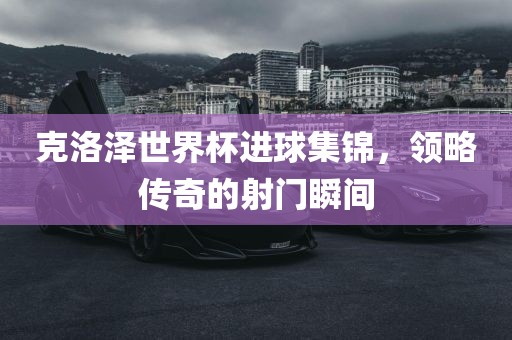 克洛泽世界杯进球集锦，领略传奇的射门瞬间吉安市靖泰电力工程有限公司