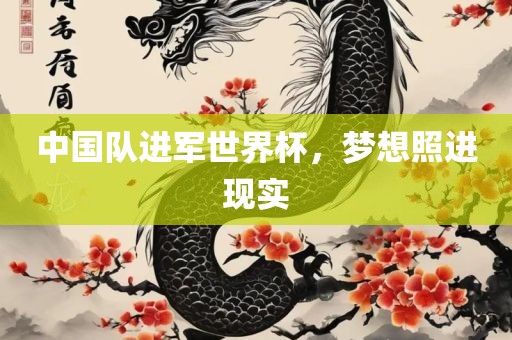 中国队进军世界杯，梦想照进现实吉安市靖泰电力工程有限公司