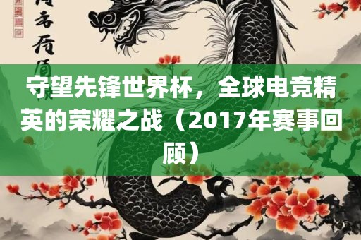 守望先锋世界杯，全球电竞精英的荣耀之战（2017年赛事回顾）