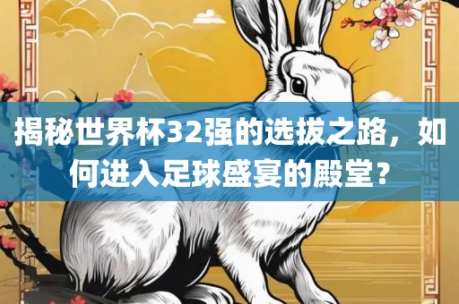 揭秘世界杯32强的选拔之路，如何进入足球盛宴的殿堂？