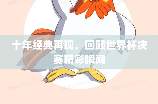 十年经典再现，回顾世界杯决赛精彩瞬间吉安市靖泰电力工程有限公司