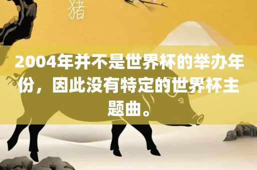 2004年并不是世界杯的举办年份，因此没有特定的世界杯主题曲。