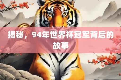 揭秘，94年世界杯冠军背后的故事吉安市靖泰电力工程有限公司