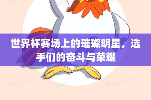 世界杯赛场上的璀璨明星，选手们的奋斗与荣耀