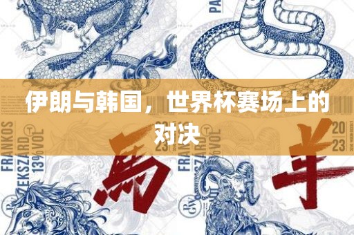 伊朗与韩国，世界杯赛场上的对决