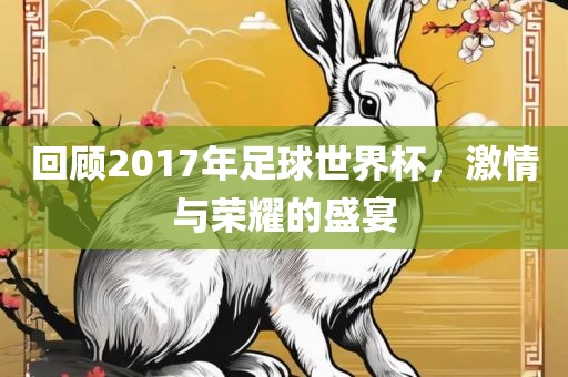回顾2017年足球世界杯，激情与荣耀的盛宴