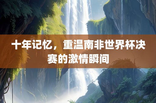 十年记忆，重温南非世界杯决赛的激情瞬间