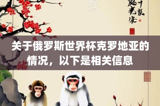 关于俄罗斯世界杯克罗地亚的情况，以下是相关信息