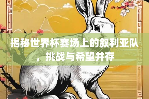 揭秘世界杯赛场上的叙利亚队，挑战与希望并存