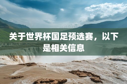 关于世界杯国足预选赛，以下是相关信息