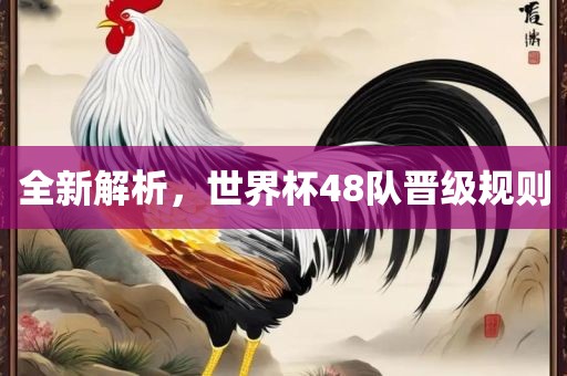 全新解析，世界杯48队晋级规则