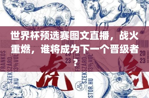 世界杯预选赛图文直播，战火重燃，谁将成为下一个晋级者？