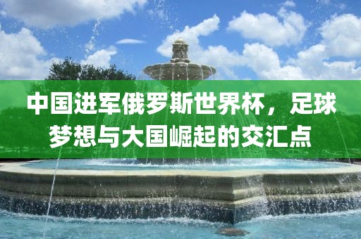 中国进军俄罗斯世界杯，足球梦想与大国崛起的交汇点