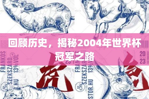 回顾历史，揭秘2004年世界杯冠军之路