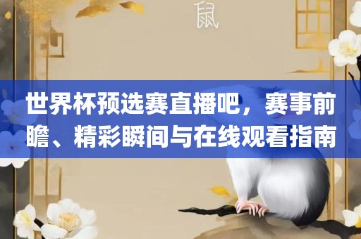 世界杯预选赛直播吧，赛事前瞻、精彩瞬间与在线观看指南