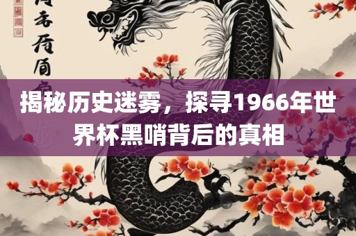 揭秘历史迷雾，探寻1966年世界杯黑哨背后的真相