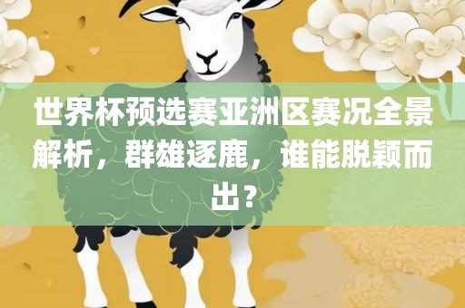 世界杯预选赛亚洲区赛况全景解析，群雄逐鹿，谁能脱颖而出？