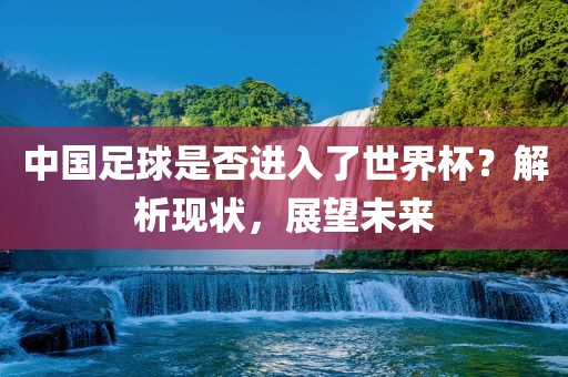 中国足球是否进入了世界杯？解析现状，展望未来