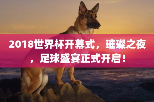 2018世界杯开幕式，璀璨之夜，足球盛宴正式开启！