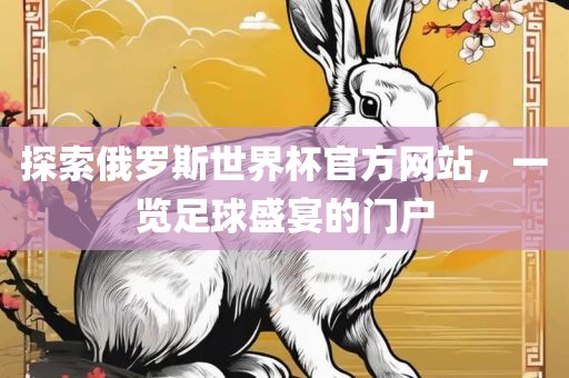 探索俄罗斯世界杯官方网站，一览足球盛宴的门户