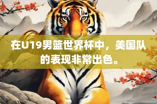 在U19男篮世界杯中，美国队的表现非常出色。