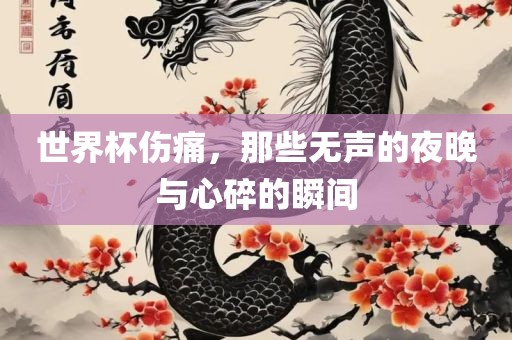 世界杯伤痛，那些无声的夜晚与心碎的瞬间