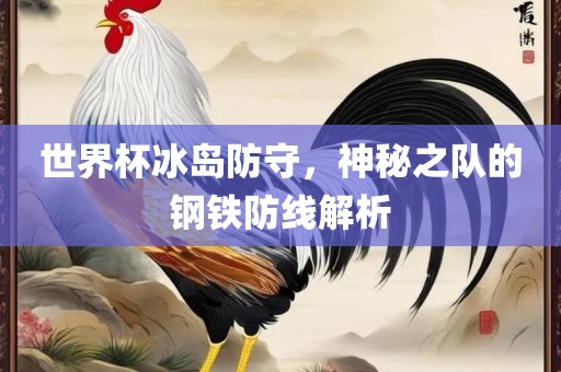 世界杯冰岛防守，神秘之队的钢铁防线解析
