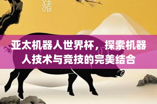 亚太机器人世界杯，探索机器人技术与竞技的完美结合