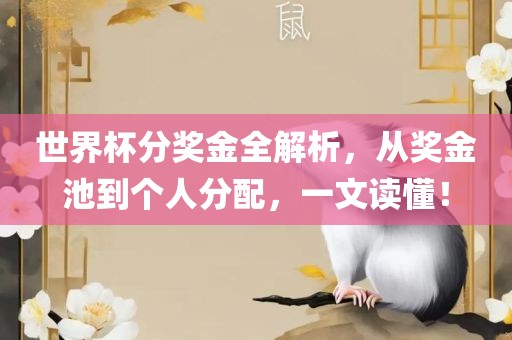 世界杯分奖金全解析，从奖金池到个人分配，一文读懂！吉安市靖泰电力工程有限公司