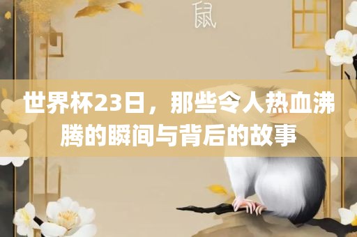 世界杯23日，那些令人热血沸腾的瞬间与背后的故事