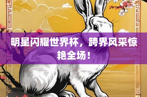 明星闪耀世界杯，跨界风采惊艳全场！