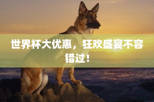 世界杯大优惠，狂欢盛宴不容错过！