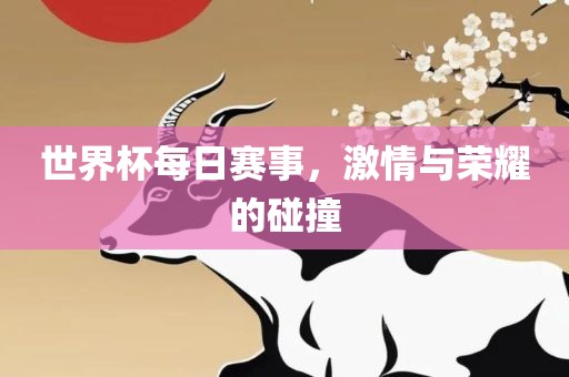 世界杯每日赛事，激情与荣耀的碰撞