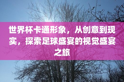 世界杯卡通形象，从创意到现实，探索足球盛宴的视觉盛宴之旅
