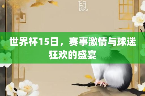 世界杯15日，赛事激情与球迷狂欢的盛宴