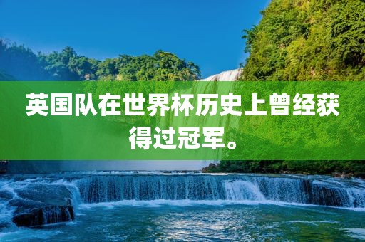 英国队在世界杯历史上曾经获得过冠军。