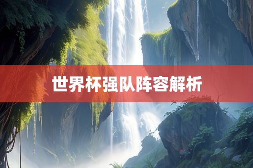 世界杯强队阵容解析