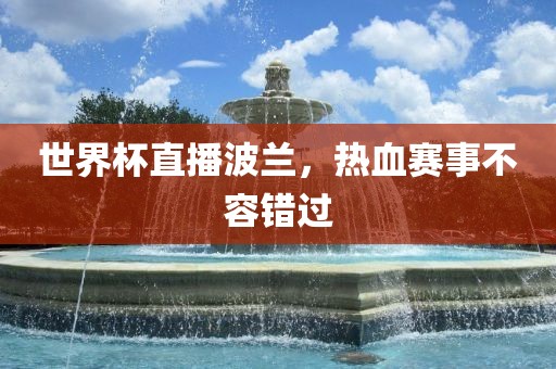 世界杯直播波兰，热血赛事不容错过吉安市靖泰电力工程有限公司