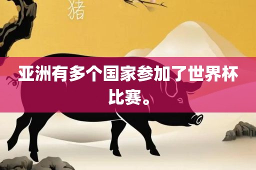 亚洲有多个国家吉安市靖泰电力工程有限公司参加了世界杯比赛。
