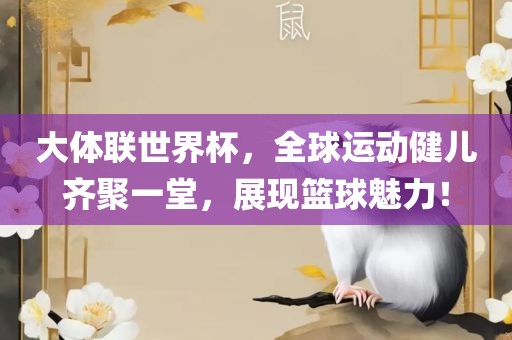 大体联世界杯，全球运动健儿齐聚一堂，展现篮球魅力！