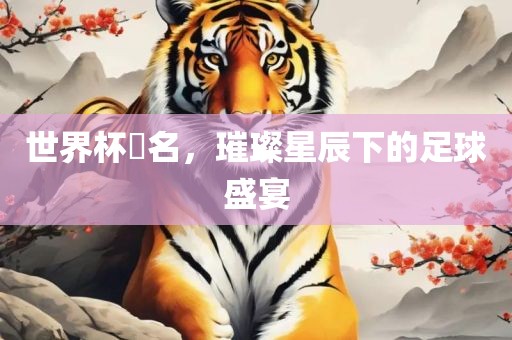 世界杯琲名，璀璨星辰下的足球盛宴