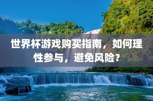 世界杯游戏购买指南，如何理性参与，避免风险？