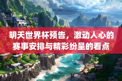 明天世界杯预告，激动人心的赛事安排与精彩纷呈的看点