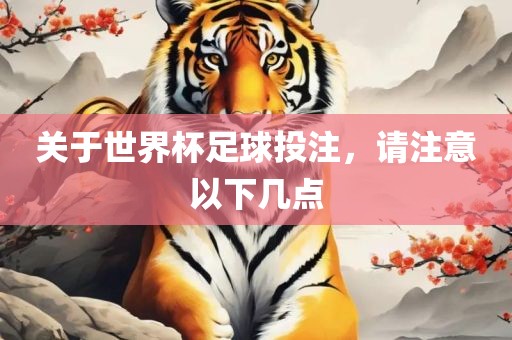 关于世界杯足球投注，请注意以下几点