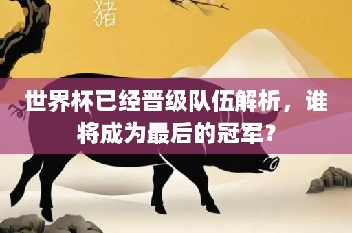 世界杯已经晋级队伍解析，谁将成为最后的冠军？